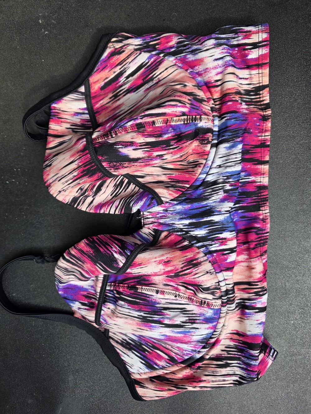Torrid Vibrant Pink & Blue Swim Bra Top